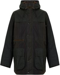 Barbour - Icons Durham Hooded Wax Jacket - Lyst