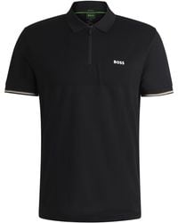 BOSS - Philix Pima Cotton Short Sleeve Polo Shirt - Lyst
