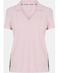 DKNY - Stripe Short-Sleeve Polo Shirt - Lyst