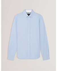 Ted Baker - Long-Sleeve Oxford Plain Shirt - Lyst