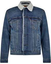 Levi's - Type 3 Sherpa Cotton Mix Long Sleeve Denim Jacket - Lyst