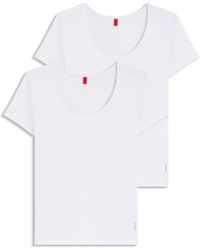 HUGO - 2 Pack Of Underwear T-Shirts - Lyst