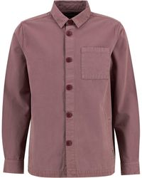 Barbour - Washed Cotton Long Sleeve Overshirt - Lyst