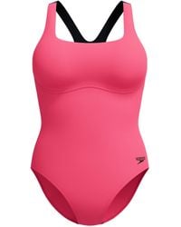 Speedo - Flex Band One Piece Swimsuit With Built-In Swim Bra - Lyst