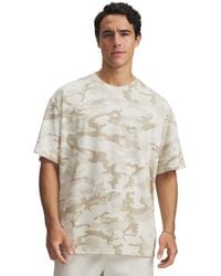 Under Armour - Athletic Department Printed Heavyweight Short Sleeve Stone - Lyst