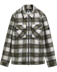 Barbour - Clayton Brushed Fleece Overshirt - Lyst