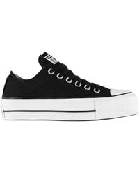 Converse - Ladies Chuck Taylor Canvas Platform Shoes - Lyst