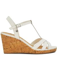 Dune - Keep T-Bar Wedge Sandals Size 8 - Lyst