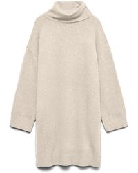 Vero Moda - Aquarius Roll Neck Jumper Dress - Lyst