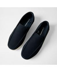 Threadbare - Faux Suede Slip On Loafers - Lyst