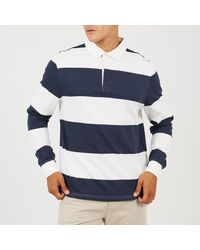 Brave Soul - Long Sleeve Striped Rugby Shirt - Lyst