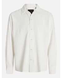 Jack & Jones - Jacquard Long Sleeve Plain Shirt - Lyst