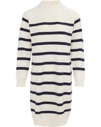 Miso - Mock Neck Long Sleeve Knitted Jumper Dress - Lyst