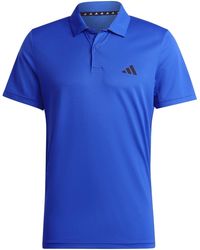 adidas - Essentials Cotton 3-Stripes Polo Shirt - Lyst