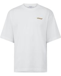 Off-White c/o Virgil Abloh - Tape Skate Cotton Short Sleeve Crew Neck T-Shirt - Lyst