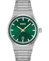 BOSS - Gents Candor Stainless Steel Bracelet Watch - Lyst