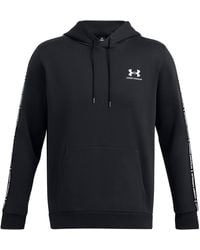 Under Armour - Icon Fleece Taping Hoodie - Lyst