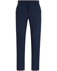 BOSS - P Genius Rdspck Straight Leg Trousers - Lyst