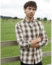 Threadbare - Cheque Long-Sleeve Patterned Shirt - Lyst
