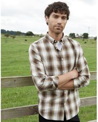 Threadbare - Cheque Long-Sleeve Patterned Shirt - Lyst
