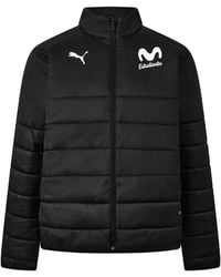 PUMA - Logo Patch Padded Coat - Lyst