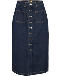 Timberland - Refibra Long Denim Skirt - Lyst