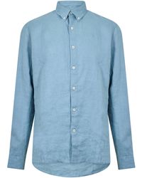 Timberland - Mill Brook Linen Leaf Long-Sleeve Plain Shirt - Lyst