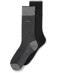 BOSS - 2 Pack Of Regular Length Socks - Lyst