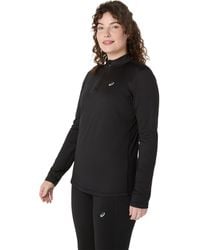 Asics - Core Ls 1/2 Zip Winter Top Running - Lyst