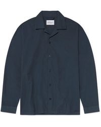 Albam - Crinkle Short-Sleeve Plain Shirt - Lyst