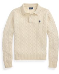 Polo Ralph Lauren - Cable Knitted Long Sleeve Crew Neck Jumper - Lyst