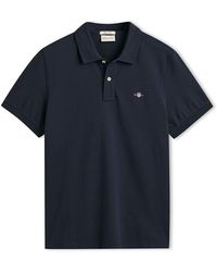 GANT - Shield Piqué Polo Shirt - Lyst