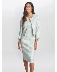 Gina Bacconi - Julie Jacquard Shift Dress And Bolero - Lyst