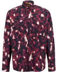 BOSS - Lisel Plain Long-Sleeve Shirt - Lyst