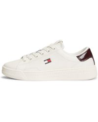 Tommy Hilfiger - Logo Leather Low-Top Trainers - Lyst
