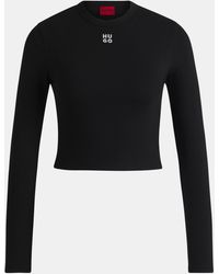 HUGO - Long Sleeve Logo T-Shirt - Lyst