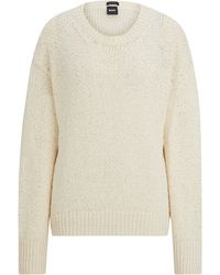BOSS - Felodiena Knitted Top - Lyst