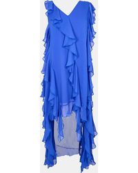 Biba - Ruffle Dip Slip Dress - Lyst