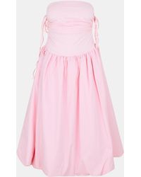 Amy Lynn - Amy Lynn Alexa Shoulder Tie Ultra Mini Peplum Dress - Lyst