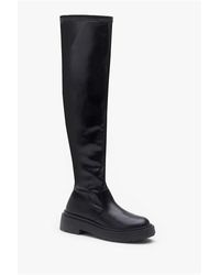 Be You - Over The Knee Leather Look Boot - Lyst