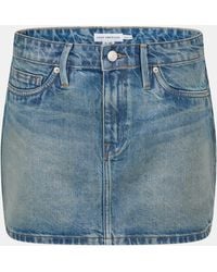 GOOD AMERICAN - Mini Five-Pocket Denim Skirt - Lyst