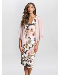 Gina Bacconi - Chiffon Waterfall Cover-Up Cape - Lyst
