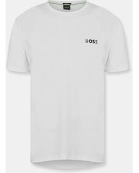 BOSS - Short Sleeve Performance Gym Top - Lyst