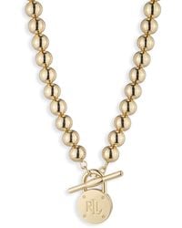 Ralph Lauren - Lauren Ralph Lauren Padlock Logo Necklace - Lyst