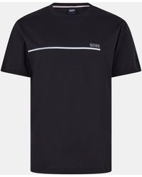 BOSS - Bodywear Short Sleeve Soft T-Shirt (Stormfish) - Lyst