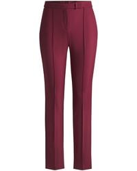 BOSS - Tizena Straight Leg Trousers - Lyst