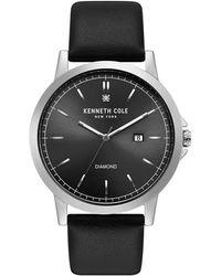 Kenneth Cole - York Dress Grey Fashion Analogue Quartz Watch - Lyst
