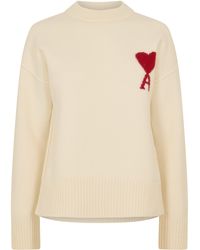 Ami Paris - Adc Crew Neck Jumper - Lyst
