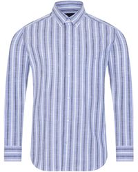 Eden Park - Shirt With Bicolour Stripes - Lyst