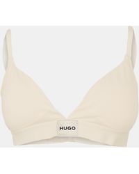 HUGO - Boss Triangle Bra - Lyst